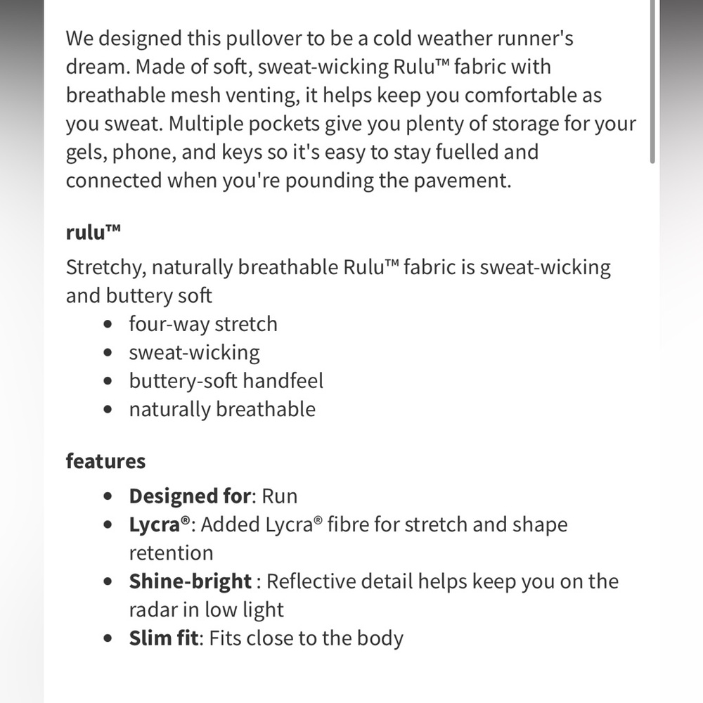 Lululemon Base Runner 1/2 Zip - Picture 3 of 8